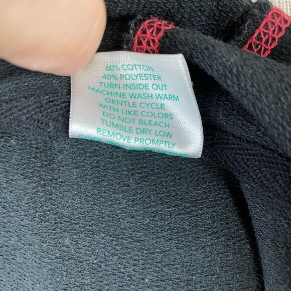 PBX Basics Black and Red Stitched Matching Full Zip Hoodie and Sweatpants Size L - Picture 7 of 12